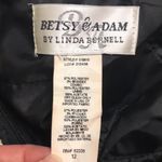 Betsy and Adam  Women’s Cocktail Evening Pattern Black Beige Fit Flare Halter Dress Photo 9