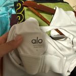 Alo Yoga White Cutout Back Sports Bra Photo 5