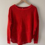 Free People Not Cold in This Top Orange Lace Women's long sleeve soft stretch XS Photo 0