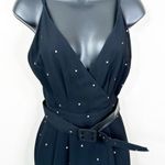 Giorgio Armani Vintage 90's Le Collezioni Dress Womens 6 Black Belted Polka Dots Photo 2