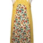 Uncle Frank Sunny Yellow White Ditsy Floral Strappy Mini Dress Summer Scoopneck Photo 1