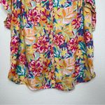 Time And Tru  Linen Lyocell Blend Roll Cuff Button Down Shirt Photo 3