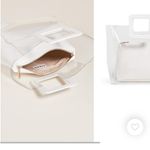 Staud Shirley Bag in Clear/White White Photo 2