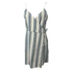 Rag Poets CANGGU BLUE AND WHITE STRIPE WRAP DRESS 100% COTTON SIZE MEDIUM Photo 1