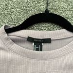 Forever 21  Lavender Ribbed Crop Long Sleeve Top Photo 2