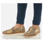 Free People  Snake Eyes Metallic Loafers Photo 0