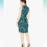 Rachel Roy Teal Blue Printed Robe Wrap Sleeveless Sheath Dress Size 8 Photo 6