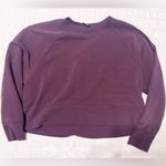 Nike Embossed Versa Crew Pullover Sweatshirt Burgundy Maroon Wine Size Medium Purple Photo 4