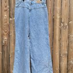 Molly Bracken  wide leg denim pants Photo 5