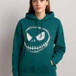 Disney Unisex Jack Skellington Hoodie Nightmare Before Christmas Halloween L Photo 0