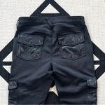 Joie  Okana B Cropped Cargo Skinny Ankle Pant in Caviar Black Size 29 Photo 11