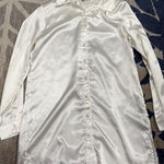 Princess Polly  satin white tshirt dress  Photo 0