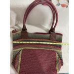 The Sak Crochet Multi Colored Stripes Boho Shoulder Bag Purse Photo 6
