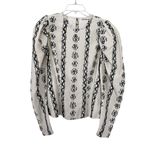 Ulla Johnson Layla Silk Floral Embroidered Puff Sleeve Ivory Blouse Size 8 Photo 1