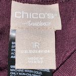 Chico's CHICO’S set TRAVELERS cardigan and no tummy pull on pants burgundy NEW size 12 Photo 6