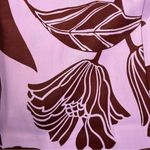 Anthropologie Maeve X Saria Smocked Wide Leg Pants Lilac Floral Tropical Photo 7