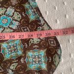 Dress Barn  Geometric Midi Skirt,‎ Green and Brown. Size: 14 Photo 7