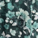 Vintage 90s All That Jazz Green Liberty Floral Midi Dress Tie Back Flowy Photo 11