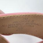 Indigo rd. Faux Leather Block Heels Open Toe Pump Heels Baby Pink Size 7 M Photo 10