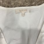 WAYF  Amena Satin Ruffle Blouse Size XL Photo 3