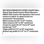 Derek Heart Biker Shorts Size Small Juniors Black Womens NWOT Photo 7