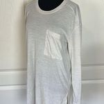 Roots  CANADA MARLED LIGHT GREY LONG FIT Pocket LONG SLEEVE TEE Photo 2