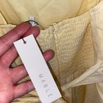 New Mable Butter Yellow spaghetti strap Bubble Mini Dress
party dress vacation Photo 11