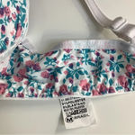 Massam Size Large Floral Underwire Bra Made in Brazil New with Tags White Photo 4
