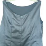 Red Valentino Black Satin Pleated Lace Panel Sheath Cocktail Dress Size 42/US 8 Photo 8