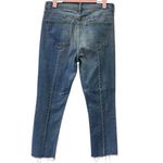 Old Navy Seam Back The Power Blue Jean Perfect Straight Raw Hem Ankle Womens 8 Photo 4