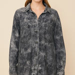 Chelsea and Violet  Denim Split Back Shirt Photo 0