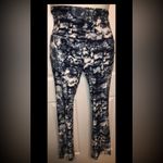 Bobbie Brooks Tie Dye Yoga Pants w/Fold Over Waistband Sz M Blue Size M Photo 1