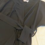 Charles Henry  Black Wrap Dress Photo 1