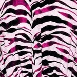 Eloquii Dress Womens 16 Pink Black Zebra Print Maxi Dress Rocker Edgy Statement Photo 5