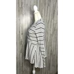 Maeve Eliza Henley Babydoll Tunic XS White Striped Long Sleeve Casual‎ Photo 5