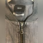 BDG Women's Charcoal Bomber Jacket Photo 2