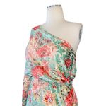 Hemant and Nandita  Olivia Sage Green Floral Midi Dress Small Womens Cocktail Photo 5