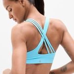 Athleta XS Train Free Sport Bra Aqua Blue X-Small Cup A-C Photo 0