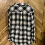 Torrid  Women’s 2X Black/White Plaid Flannel Button Down Shirt Plus Size Top Photo 4