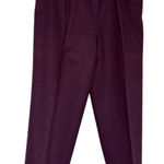 Paul & Jdder New York Womens Plum Wool Blend Pleated Trousers Size 12 Purple Photo 0