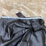 Sunset & Spring Black Patent bow mini skirt. Size XS nwt Photo 3