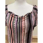 Live to be spoiled NWT ~  Short Sleeve Crop Top Size X-Large ~ Pink, Purple Photo 2