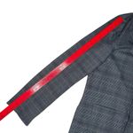 Hollister  XL Navy Houndstooth Plaid‎ Open Front Sweater Blazer Jacket Academia Photo 6