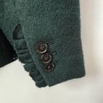 Talbots Womens Boiled Wool Jacket Blazer Size 8 Green Career Office City Photo 4