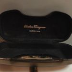 Salvatore Ferragamo Black w/Silver Eyeglasses Case Hard Clamshell Sunglass Case Photo 6