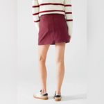 Eddie Bauer Y2K 90s Vintage Burgundy Corduroy Mini Skirt Women's 6 Academia Fall Photo 9