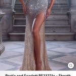 Portia and Scarlett Gold/Silver Gown Gold Size 0 Photo 7