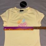 White Fox Boutique Give Up All My Time Baby Tee in Lemon (Yellow) and size small Photo 7