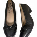 Abeo Nellie Pumps Sz 9.5N Slip On Leather Career Wear Academic Professional Black Photo 0