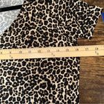 Apt. 9  Top Women's Small Tan and Black Leopard Print Essential V-Neck Tee NEW Photo 2